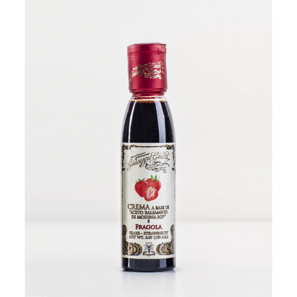 Giusti Gourmet Glaze med Aceto Balsamico di Modena IGP og jordbr 150ml