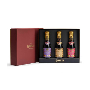 Giusti gaveske med Aceto Balsamico di Modena IGP med figen, hindbr, trffel 3x100ml