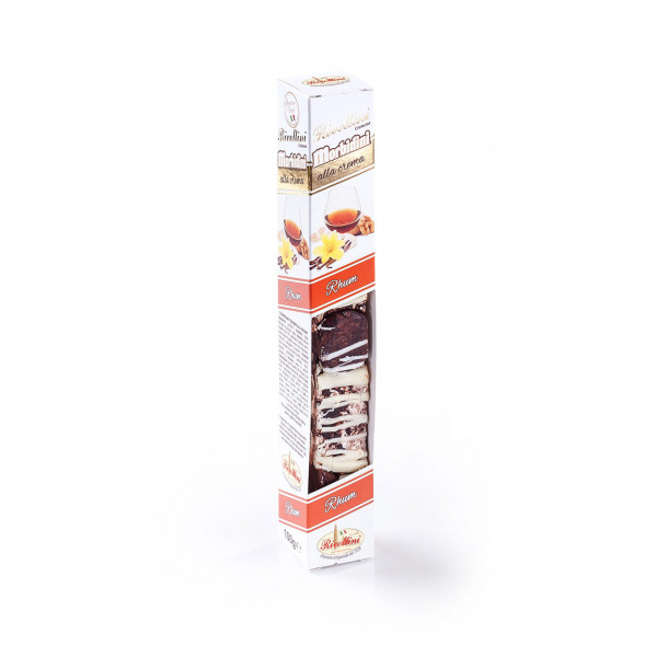 Rivoltini bld hvid nougatbar med rom og trfler(100g)