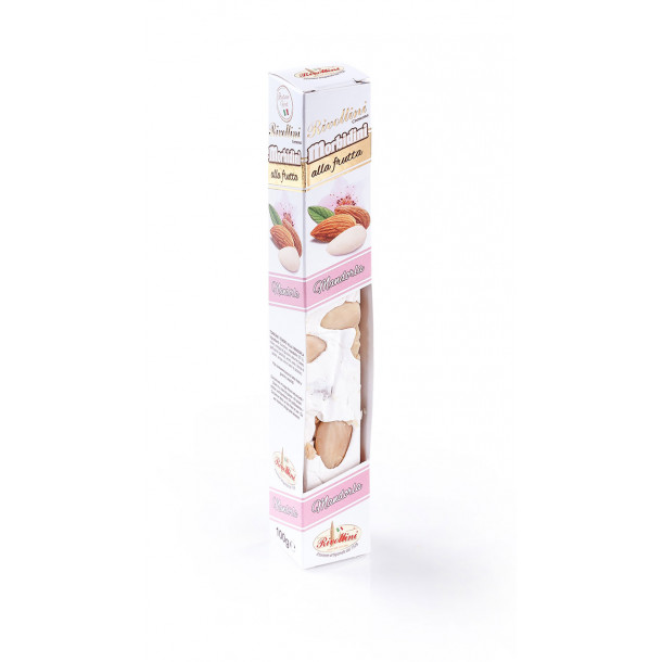 Rivoltini bld hvid nougatbar med hvide mandler (100g)