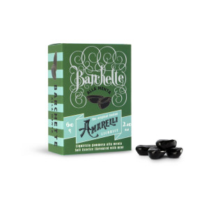 Amarelli lakridspastil m. mint 60g Barchette alla Menta boks