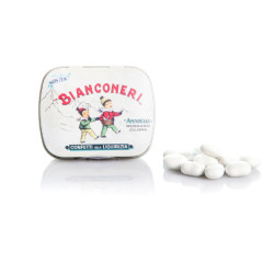 Amarelli lakridsdrage m. mint 20g Bianconeri tin