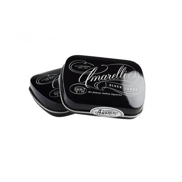 Amarelli Black Label (20g), Ren Lakrids ekstra styrke