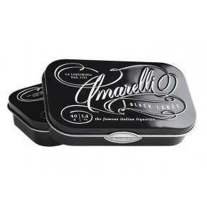 Amarelli Black Label (40g), Ren Lakrids ekstra styrke