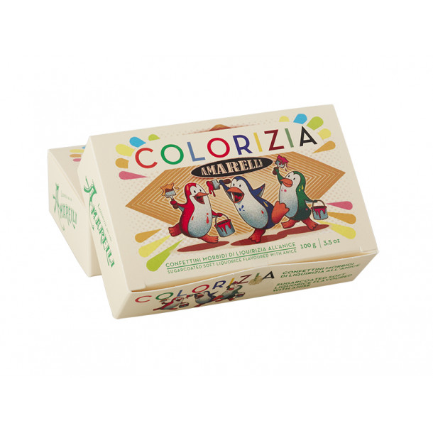 Amarelli Colorizia (100g), Lakridsdrage m. anis