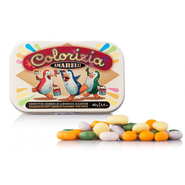 Amarelli Colorizia (40g), Lakridsdrage m. anis