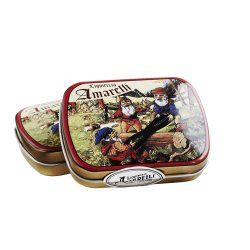 Amarelli ren lakrids m. mint 20g Favette Nanetti tin