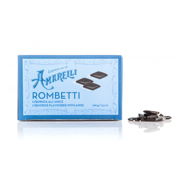 Amarelli ren lakrids m. anis 100g Rombetti bl boks