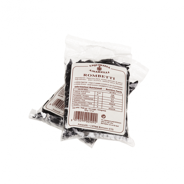 Amarelli ren lakrids m. anis 100g  Rombetti refill