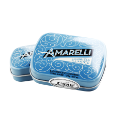 Amarelli ren lakrids m. anis 20g Rombetti Blue Sky tin