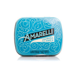 Amarelli ren lakrids m. anis 20g Rombetti Blue Sky tin