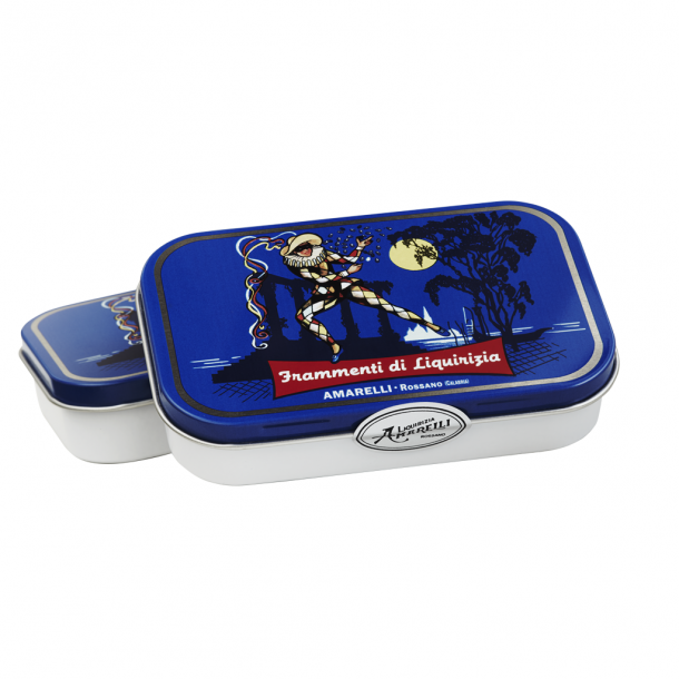 Amarelli ren lakrids m. anis 40g Rombetti Arlecchino tin