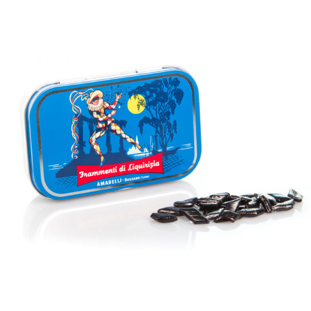 Amarelli ren lakrids m. anis 40g Rombetti Arlecchino tin