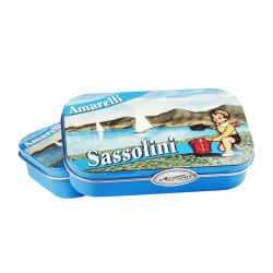 Amarelli lakridsdrage m. anis 40g Sassolini tin
