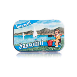 Amarelli lakridsdrage m. anis 40g Sassolini tin