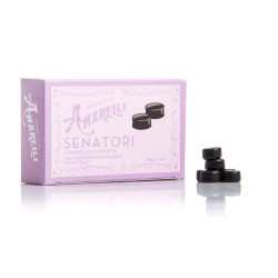 Amarelli Senatori alla violetta (100g) Lilla, Lakridspastil m. viol