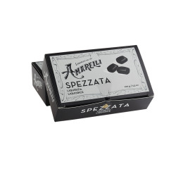 Amarelli ren lakrids 100g Spezzata sort boks