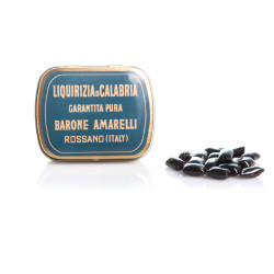Amarelli ren lakrids 20g Spezzatina Barone Amarelli tin